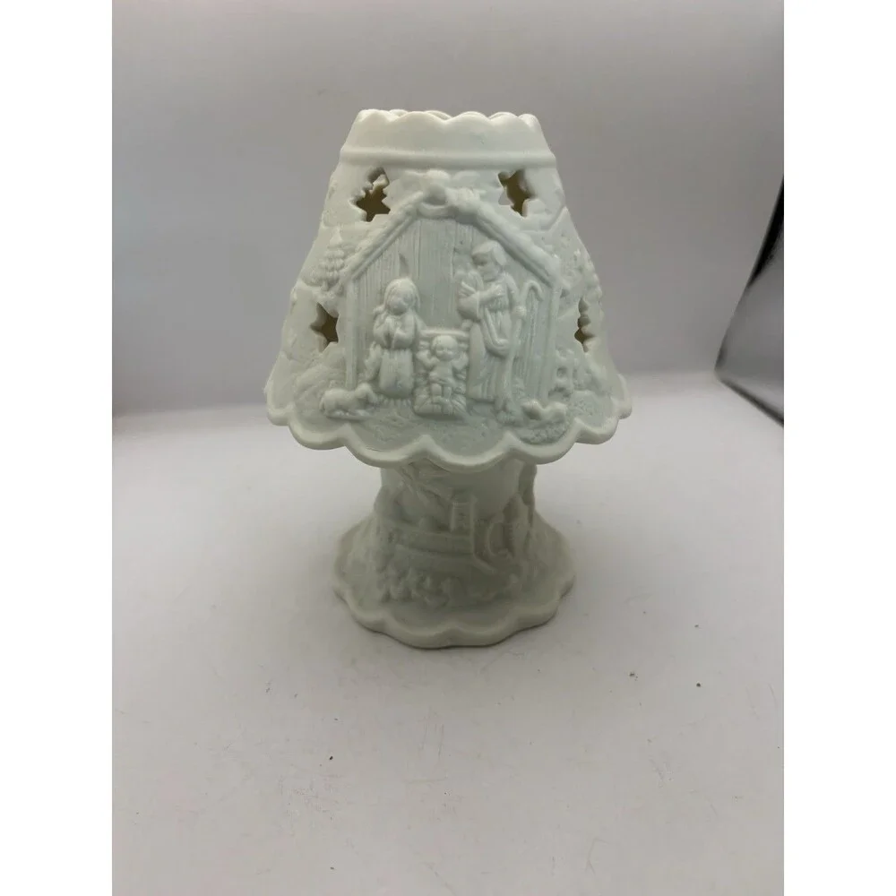 Vintage Dickson’s Ceramic Festive Starry Fairy Lamp Votive Candle Holder Xmas